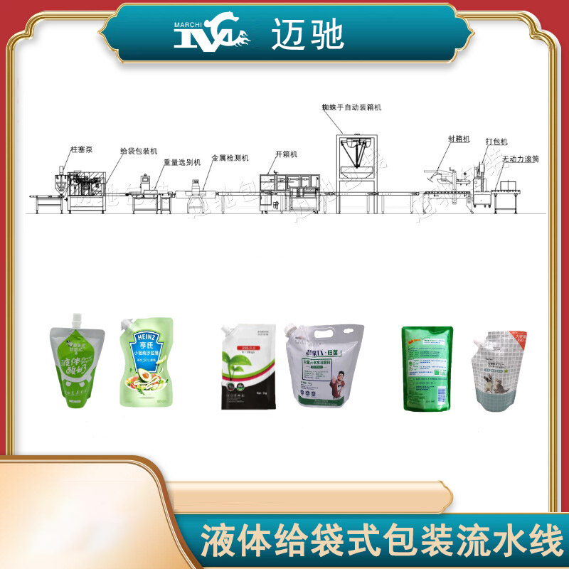 液體給袋包裝流水線